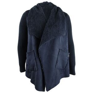 Tommy Hilfiger Women's Faux-Shearling Jacket - Sky Captain